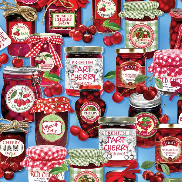 2255 Cherry Jars Blue Cherry Hill (3026)