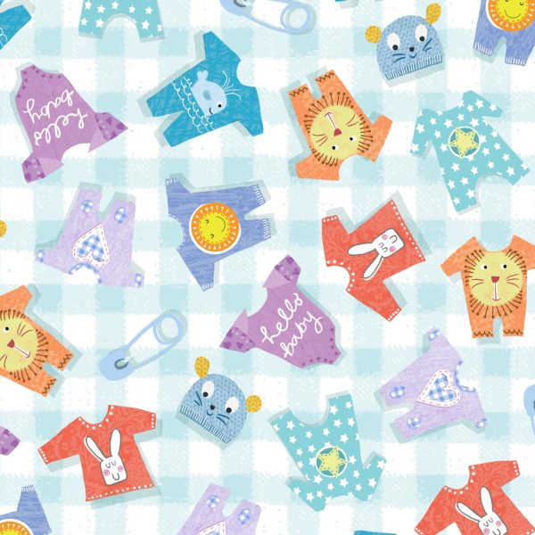 11586B Rompers Blue Baby Love (3045)