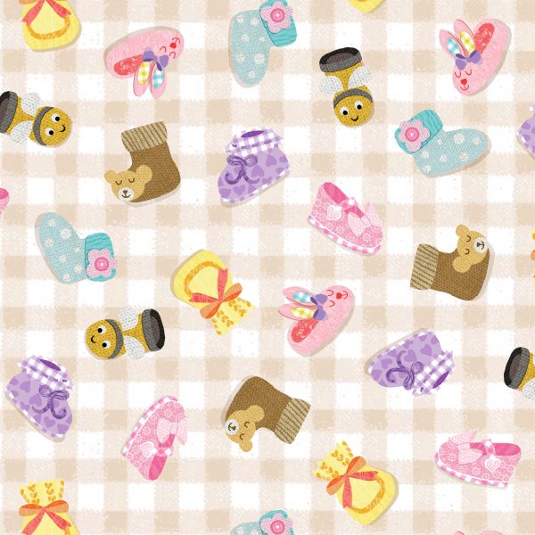 11587BE Pitter Patter Beige Baby Love (3045)