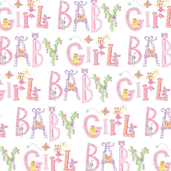 11597P Welcome Baby Girl Pink Baby Love (3045)